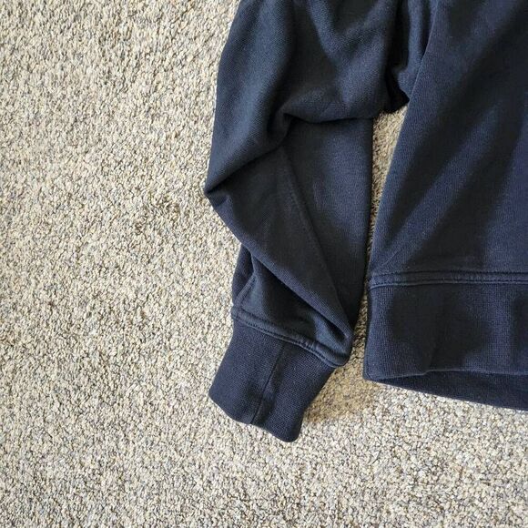 Nike Cropped Sweatshirt Women's Small Black Relaxed Long Sleeve Gym & Training - Picture 3 of 6